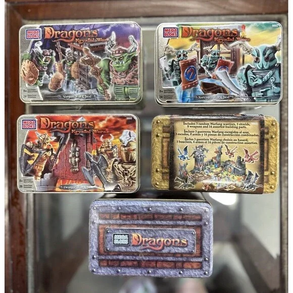 Boîte Vide Mega Bloks Dragon Iron Raiders 9650 - Pour Collection Ou Rangement, Occasion